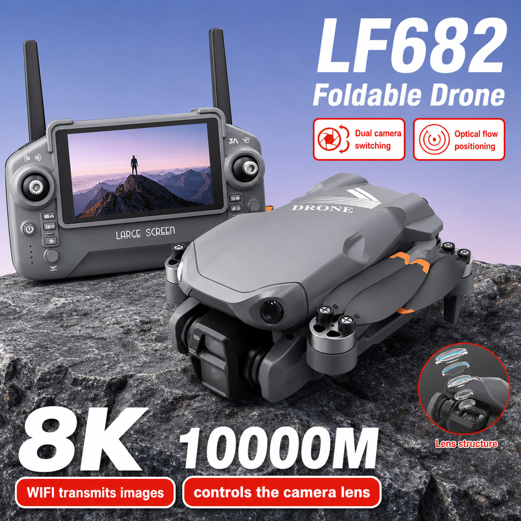 Rc Helicopter Case - Aerial Photo LF682 Drone 8K HD