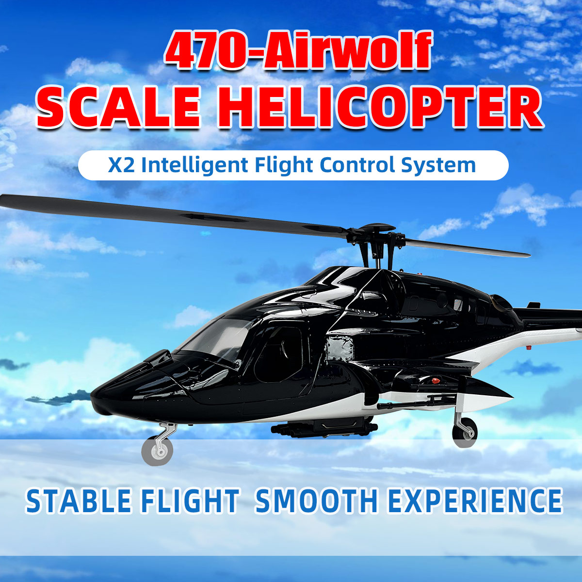 470 Size Airwolf RTF RC Helico - Rc Helicopter Nitro review and price