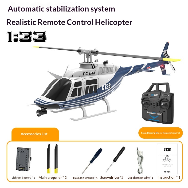 Rc Era C138 Bell 206 Rc Helico - Rc Helicopter Single Rotor review and price