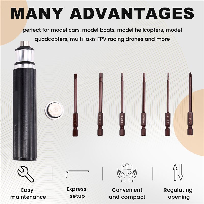 AEE7-6-In-1 Hex Screwdriver 1. - Rc Helicopter Tool Kit review and price