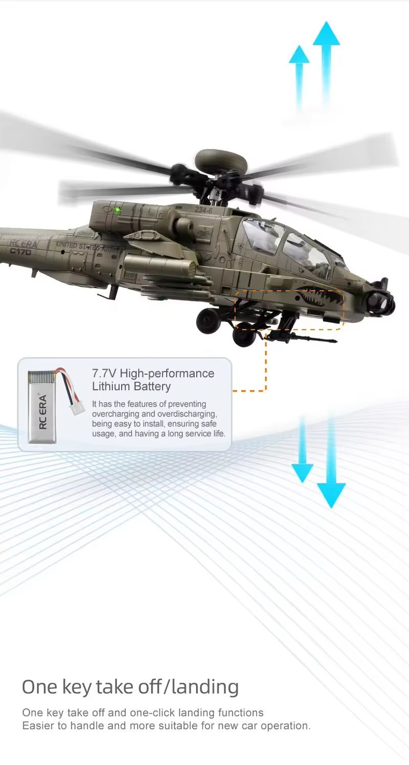 New In Stock Rc Era Ah-64d Apa - Rc Helicopter Single Rotor review and price