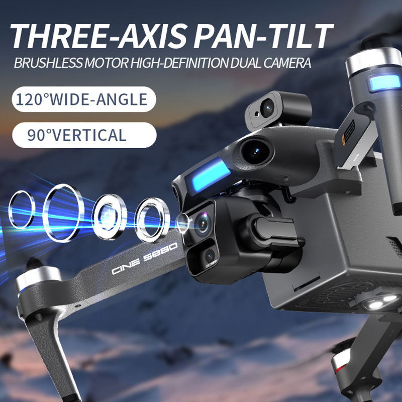 2026 New 8K Dual Camera Drone  - Rc Helicopter Electric review and price