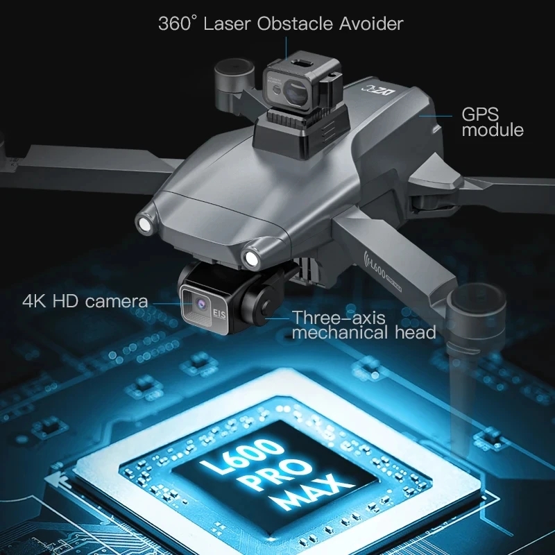 L600 PRO MAX GPS Drone Profess - Rc Helicopter Case review and price