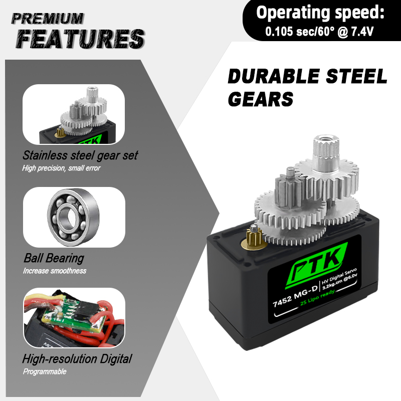 PTK 7452 MG-D 9g Digital Servo - Rc Helicopter Parts review and price