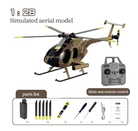 C189 MD500 RC Helicopter 1:28  - Rc Helicopter Nitro review and price